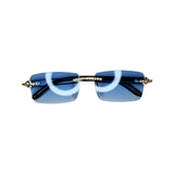 Leopard Blue Y2k Sunglasses