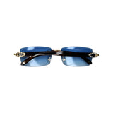 Leopard Blue Y2k Sunglasses