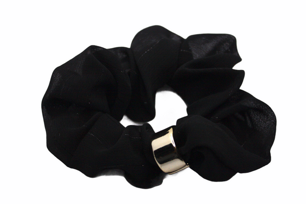 Black & Gold Scrunchie